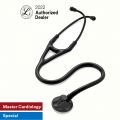 3M Littmann Master Cardiology Stethoscope, 27 inch, #2161 (Black Tube, Black-Finish Chestpiece, Stainless Stem and Eartubes)