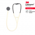 3M Alabaster Tube (new Satin material), Black Matte finish chestpiece, Cardiology IV 6186C, 3M Littmann stethoscope