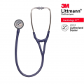 3M Midnight Blue Tube (new Satin material), Standard-Finish Chestpiece, Cardiology IV 6187C, 3M Littmann stethoscope