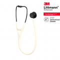 3M Alabaster Tube (new Satin material), Black Matte finish chestpiece, Cardiology IV 6186C, 3M Littmann stethoscope