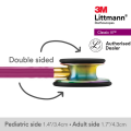 3M Littmann Classic III Stethoscope, Rainbow-Finish, Raspberry Tube, 5806