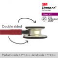 3M Littmann Classic III Stethoscope, Champagne Chestpiece, Burgundy Tube, 27 inch, 5864