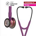 3M Littmann Cardiology IV Diagnostic Stethoscope, Rainbow-Finish Chestpiece, Plum Tube, Violet Stem and Black Headset, 27 inch, 6205