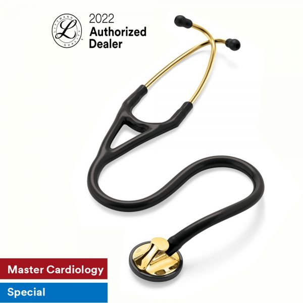 Littmann Master Cardiology Tube - Black Tube, Brass Finish Chestpiece and Eartube (27 ) 2175