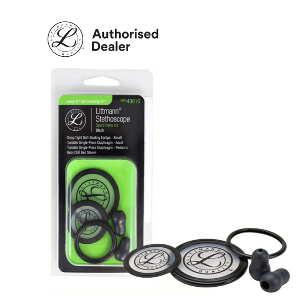 3M Spare Part Cardio IV & Classic III & Cardiology III Black 40016, 3M Littmann Spare Part Kits