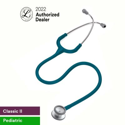 3M Littmann Classic II Pediatric Stethoscope, Caribbean Blue Tube, 2119