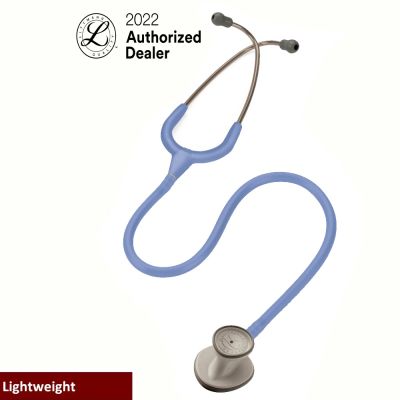 3M Littmann Lightweight II S.E. Stethoscope, 28 inch, #2454 (Ceil BlueTube, Standard-Finish Chestpiece, Stainless Stem & Eartubes)