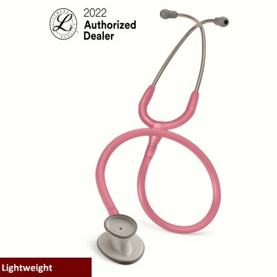 3M Littmann Lightweight II S.E. Stethoscope, 28 inch, #2456 (Pearl Pink Tube, Standard-Finish Chestpiece, Stainless Stem & Eartubes)