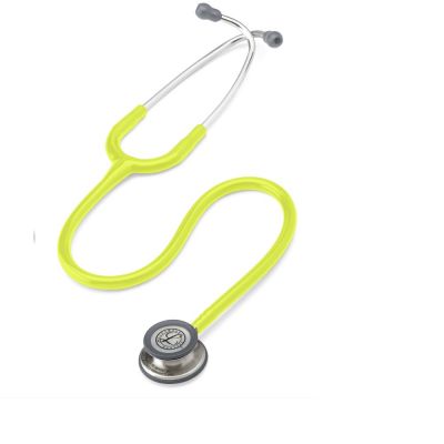 3M Lemon Lime Tube, Standard Finish Chestpiece Stainless Stem, Classic III 5839, 3M Littmann Stethoscope