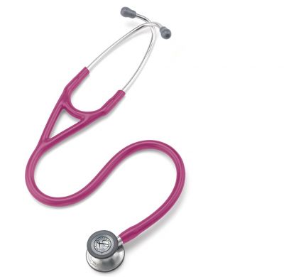3M Littmann Cardiology IV Stethoscope, Raspberry Tube, 27 inch, 6158